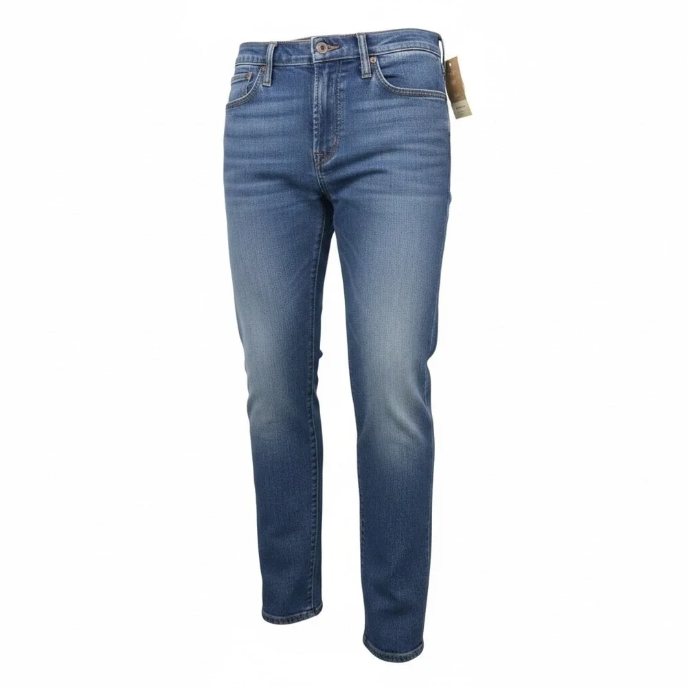 Madewell Men 30X32 Slim Authentic Flex Premium Denim Jeans Straight Medium Wash